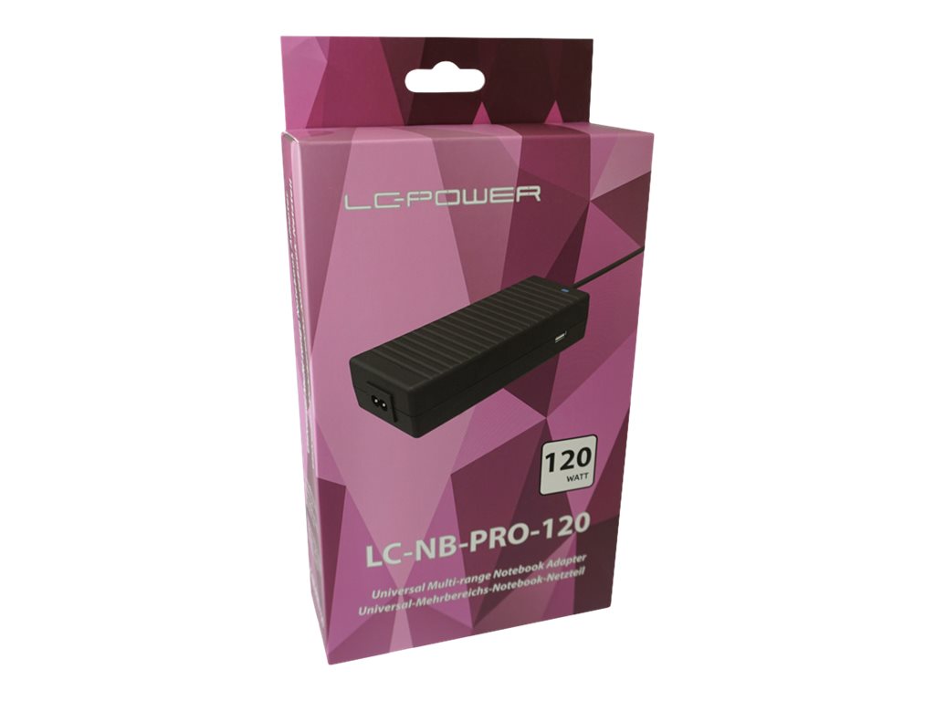 LC-Power LC-NB-PRO-120 Notebook-Netzteil 120 W Schwarz
