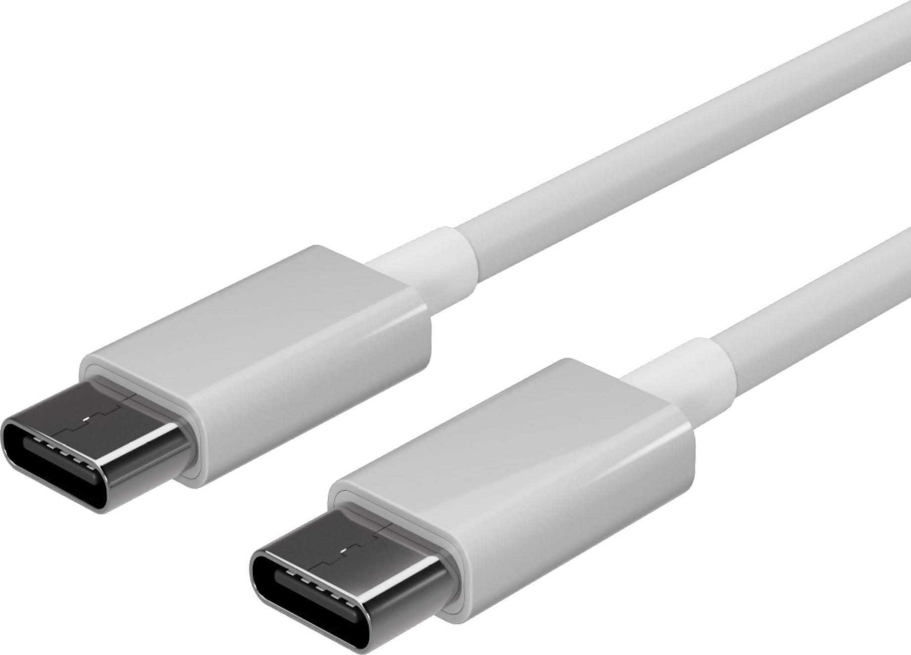 Flexline ®-USB Lade-Sync Kabel, USB C Stecker auf USB-C Stecker, 2.0, ABS, weiß, 2,0m (FL31-12053)