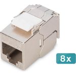 DIGITUS Keystone Cat6A geschirmt 8 Stk. werkzeugfr (DN-93615-S-8)