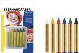 EBERHARD FABER Schminkstifte, kurz, 6 Farben hohe Farbintensität, dermatologisch getestet, - 1 Stück (579106)
