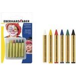 EBERHARD FABER Schminkstifte, kurz, 6 Farben hohe Farbintensität, dermatologisch getestet, - 1 Stück (579106)