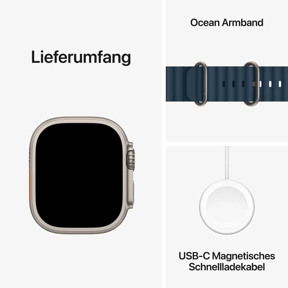 AppleWatch Ultra 2 Titanium Cellular 49mm Ocean blau MREG3FD/A