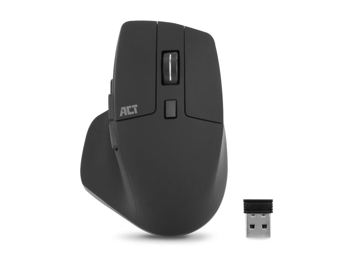 ACT AC5146 - Kabellose Maus - 2400 DPI - Bluetooth 5.0 / 2.4 GHz - Schwarz