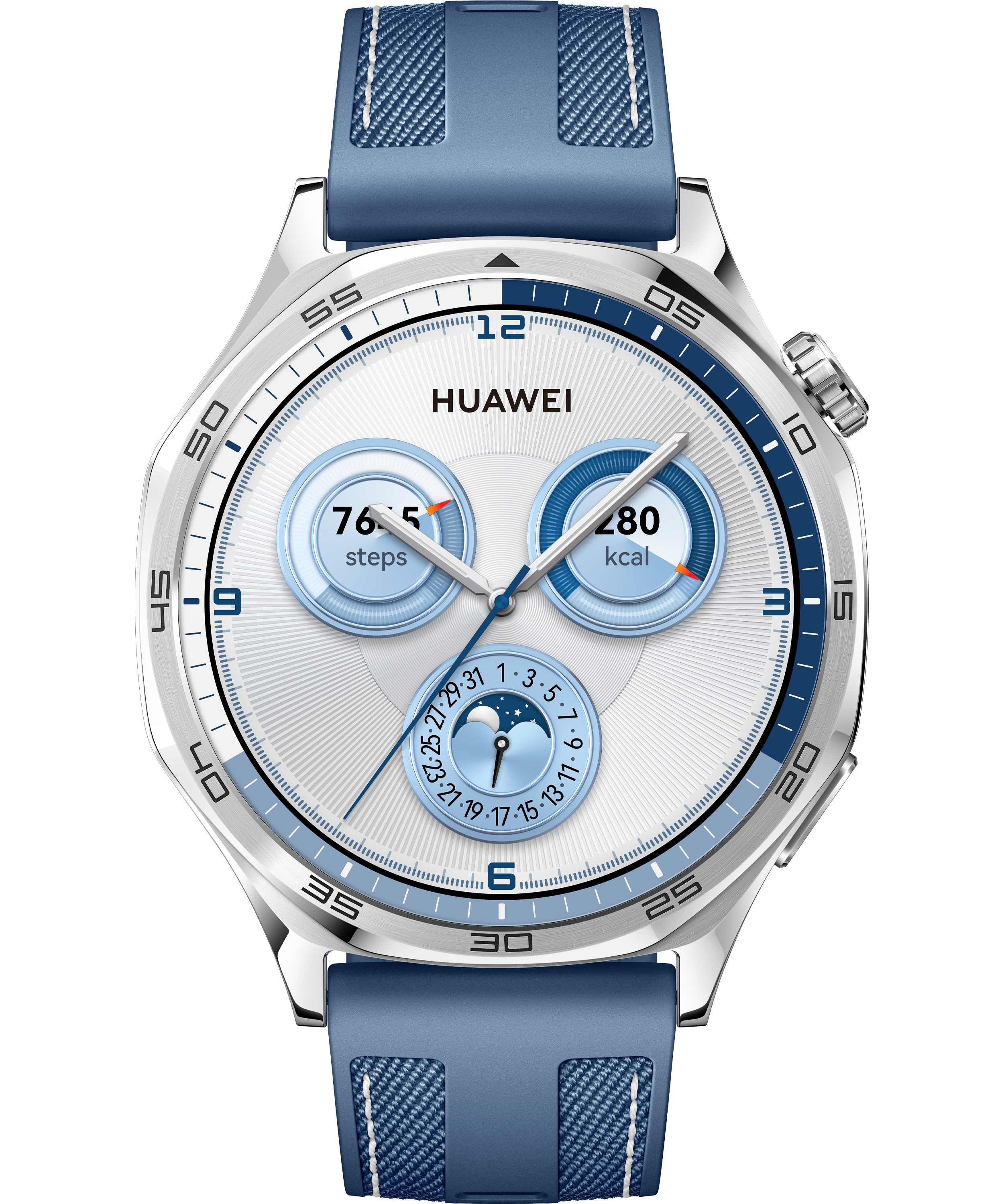 Huawei Watch GT 5 46mm Smartwatch 1,43" AMOLED Edelstahl Blau