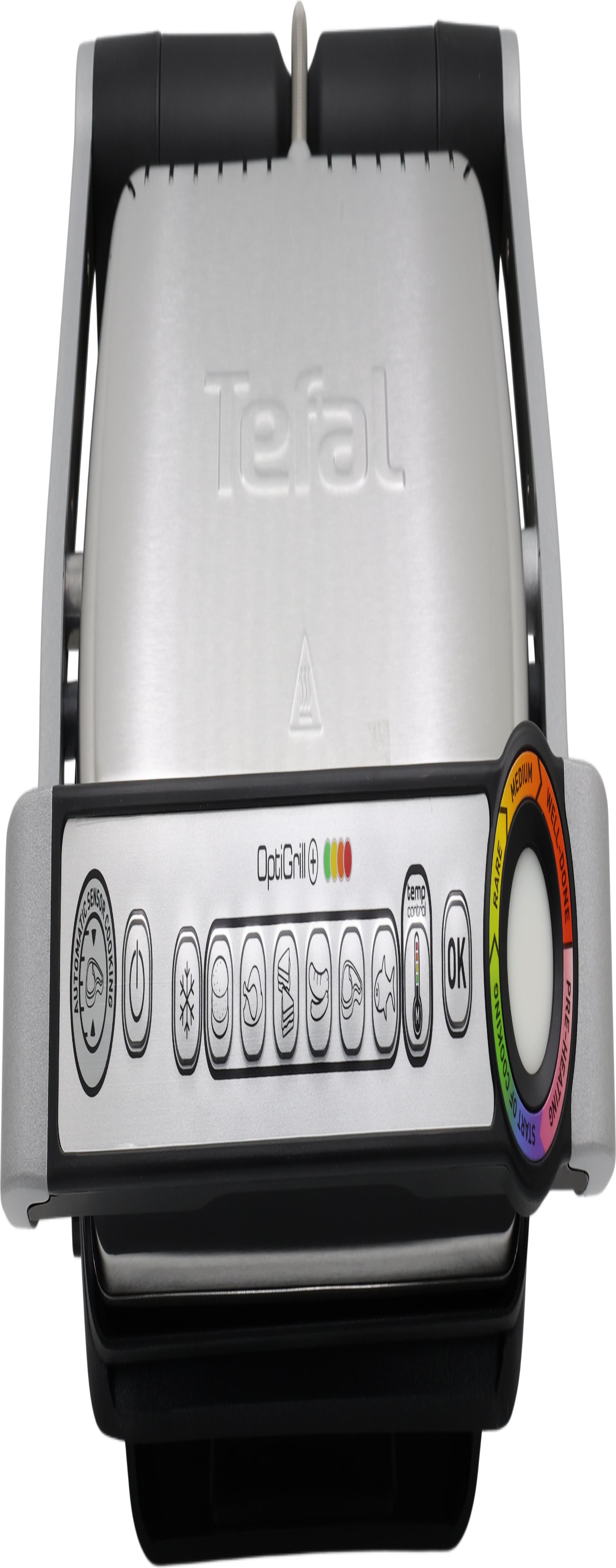 Tefal OptiGrill+ GC714D Kontaktgrill 2000 W 600 cm² Edelstahl