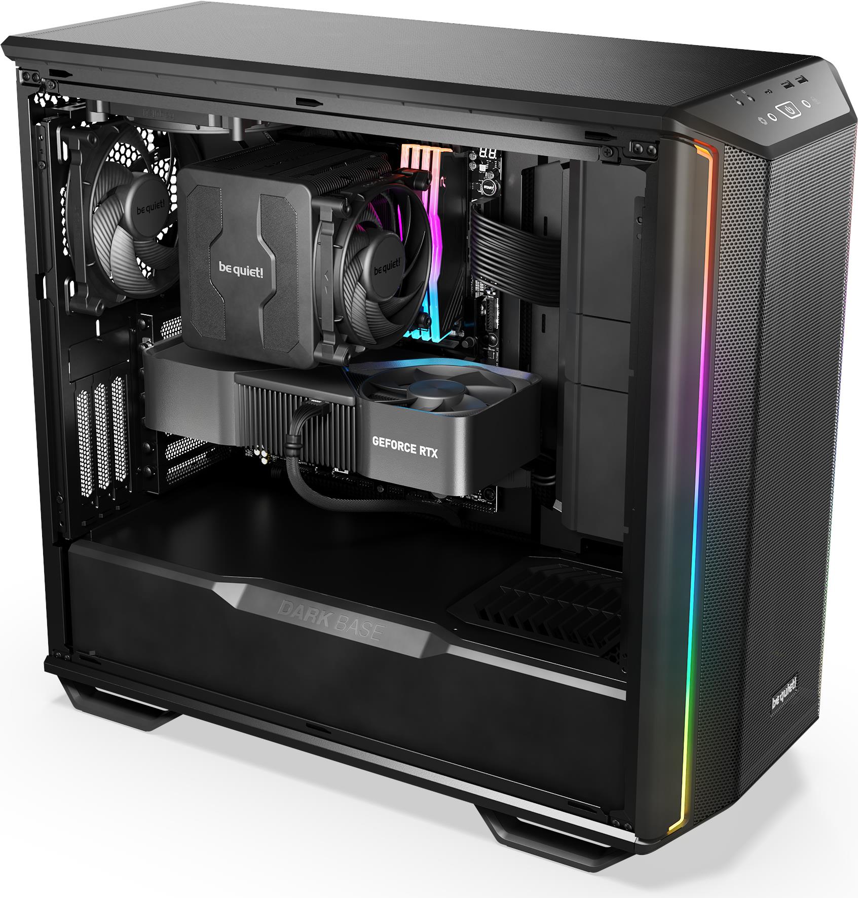 be quiet! Dark Base 701 PC-Gehäuse Midi-Tower E-ATX ARGB Tempered Glass Schwarz