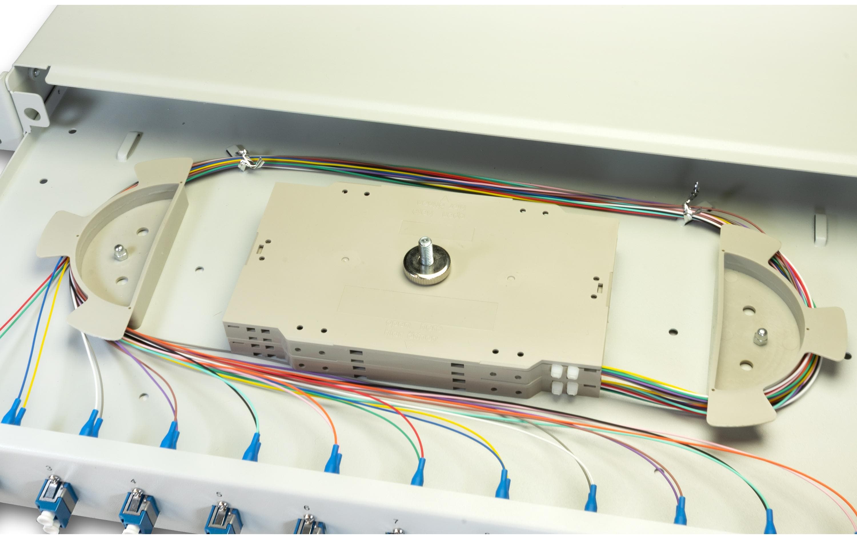 Lightwin SPBOX 24E09 OS2 DSC LWL Spleißbox 24 Fasern Grau