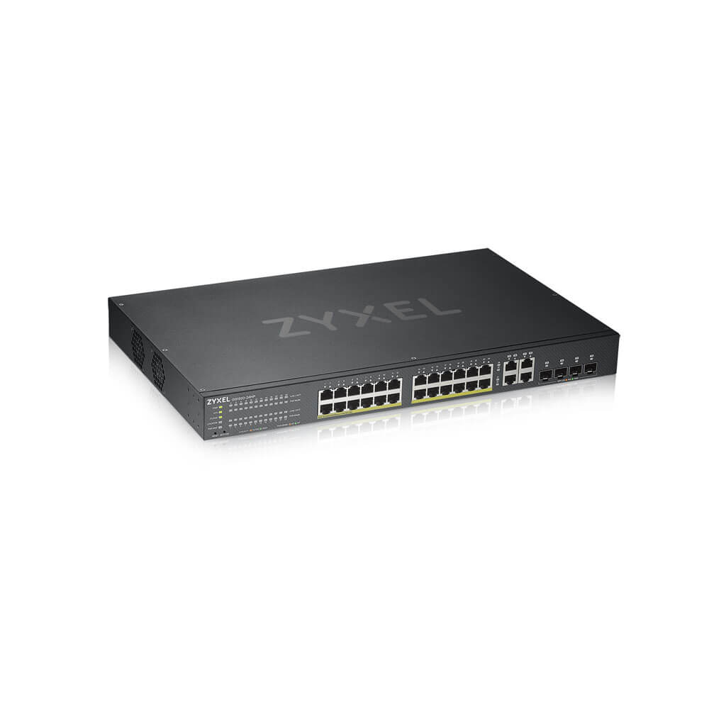 Zyxel GS1920-24HPv2 Managed Gigabit Switch 24-Port PoE+ Schwarz