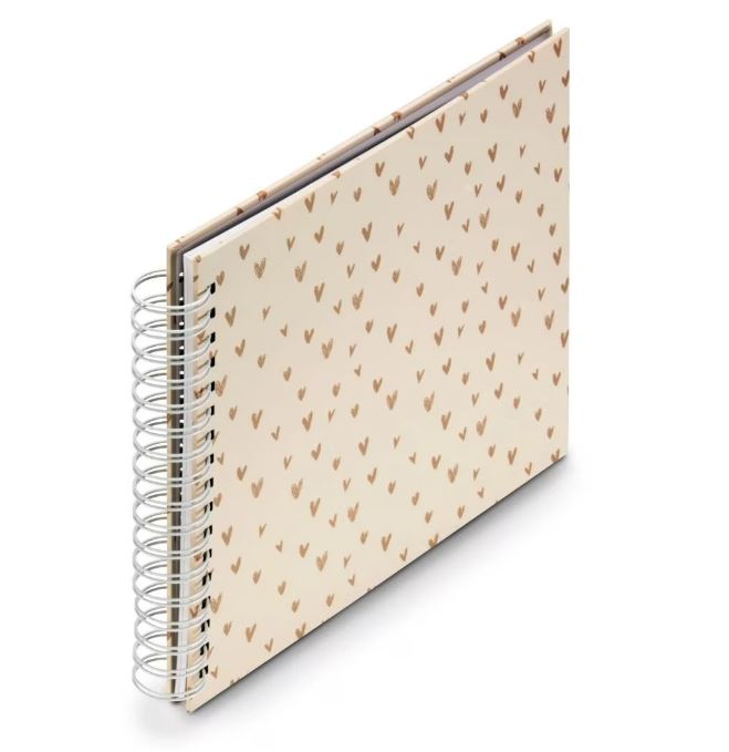 Hama Spiral-Album Lovely, 28x24 cm, 50 weiße Seiten, Beige (00007701)