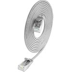 SLIM KAT6A 10 Gigabit Lightpatchkabel rund, U/UTP, Ø 3,6 mm, grau (SLIM-L-UU-K6A 5.0)