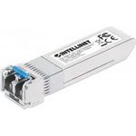 INTELLINET 10 Gigabit SFP+ Mini-GBIC Transceiver für LWL-Kabel 10GBase-LRM (LC) Multimode-Port, 220 m, MSA-konform für maximale Kompatibilität, silber (508674)