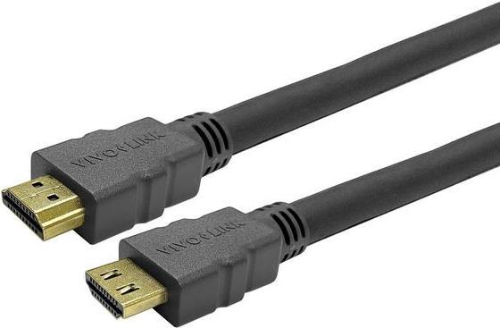 Vivolink PROHDMIHD2L. Kabellänge: 2 m, Anschluss 1: HDMI Typ A (Standard), Steckverbinder 1 Geschlecht: Männlich, Anschluss 2: HDMI Typ A (Standard), Steckverbinder 2 Geschlecht: Männlich, Beschichtung Steckerkontakte: Gold, HDMI-Version: 2.0, 3D, Datenübertragungsrate: 18 Gbit/s, Audio Return Channel (ARC), Produktfarbe: Schwarz (PROHDMIHD2L)