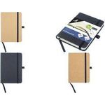 kangaro Notizbuch Kraft, 96 Blatt, DIN A6, liniert PU Hardcover-Einband, 80 g/qm, Papier chamois, mit - 1 Stück (K-552121)