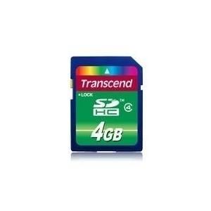 Transcend - Flash-Speicherkarte - 4GB - Class 4 - SDHC (TS4GSDHC4)
