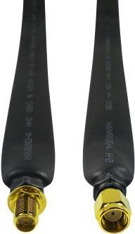ALLNET ANT-CAB-RSMA-RSMA-40-W Koaxialkabel 0,4 m RP-SMA Schwarz (ANT-CAB-RSMA-RSMA-40-W)