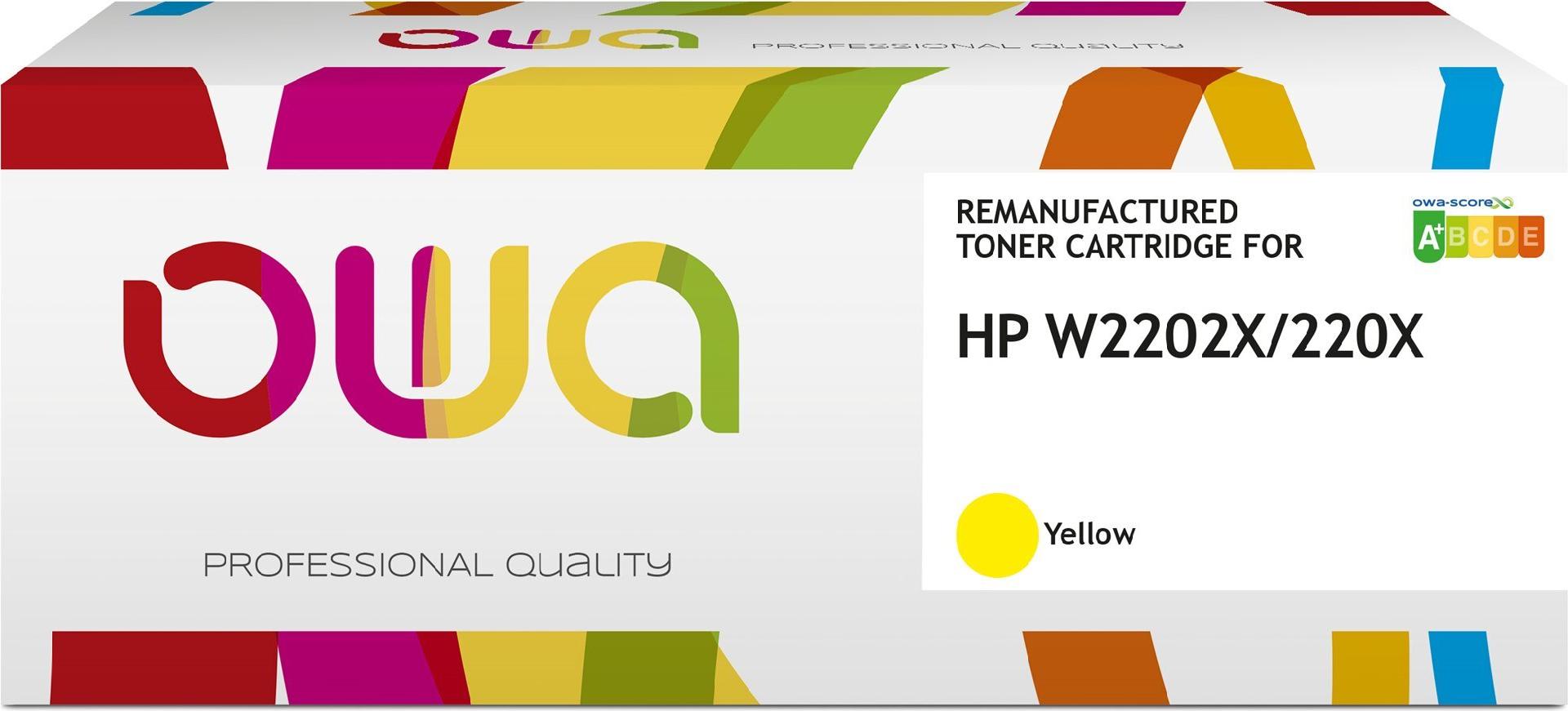 OWA Toner kompatibel zu HP W2202X / 220X yellow (5.500 S.) (K16559OW)