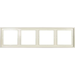 Jung 4fach Rahmen LS 990 Creme-Weiß LS984W (LS984W)