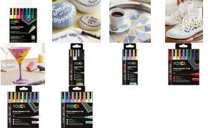 POSCA Pigmentmarker PC-3M, softe Farben, 8er Etui Strichstärke: 0,9 (PC3M/8APF ASS72)