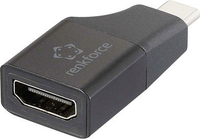 Renkforce RF-6418168 USB-C® / HDMI Adapter [1x USB-C® Stecker - 1x HDMI-Buchse] Schwarz (RF-6418168)