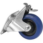 ROADINGER Lenkrolle RD-100B 100mm blau mit Bremse (3000400C)
