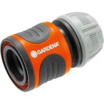 Gardena 18215 Schlauchverbinder Anschlussteil Wasserschlauch 13 mm (1/2") / 15 mm (5/8") Grau-Orange (18215)