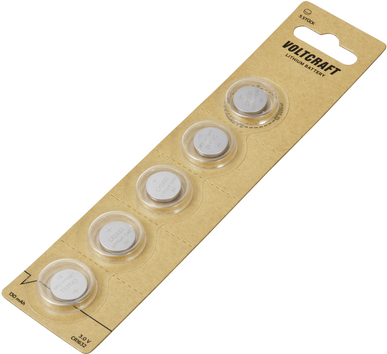 Voltcraft Knopfzelle CR 1632 3 V 5 St. 130 mAh Lithium VC-11888235 (VC-11888235)
