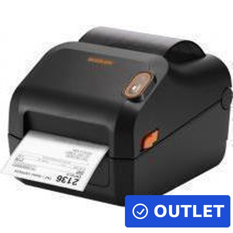 Bixolon XD3-40t, 8 Punkte/mm (203dpi), EPL, ZPLII, USB, schwarz Etikettendrucker, Thermotransfer, Auflösung: 8 Punkte/mm (203dpi), Medienbreite (max): 118mm, Druckbreite (max.): 104mm, Rollendurchmesser (max.): 127mm, Geschwindigkeit (max.): 127mm/Sek., USB (Typ B), Emulation: EPL, ZPLII, SLCS, RAM: 64MB, Flash: 128MB, Black Mark Sensor, Gap Sensor, inkl.: Kabel (USB), Netzteil, Netzkabel, Farbe: schwarz (W125771600) (geöffnet)