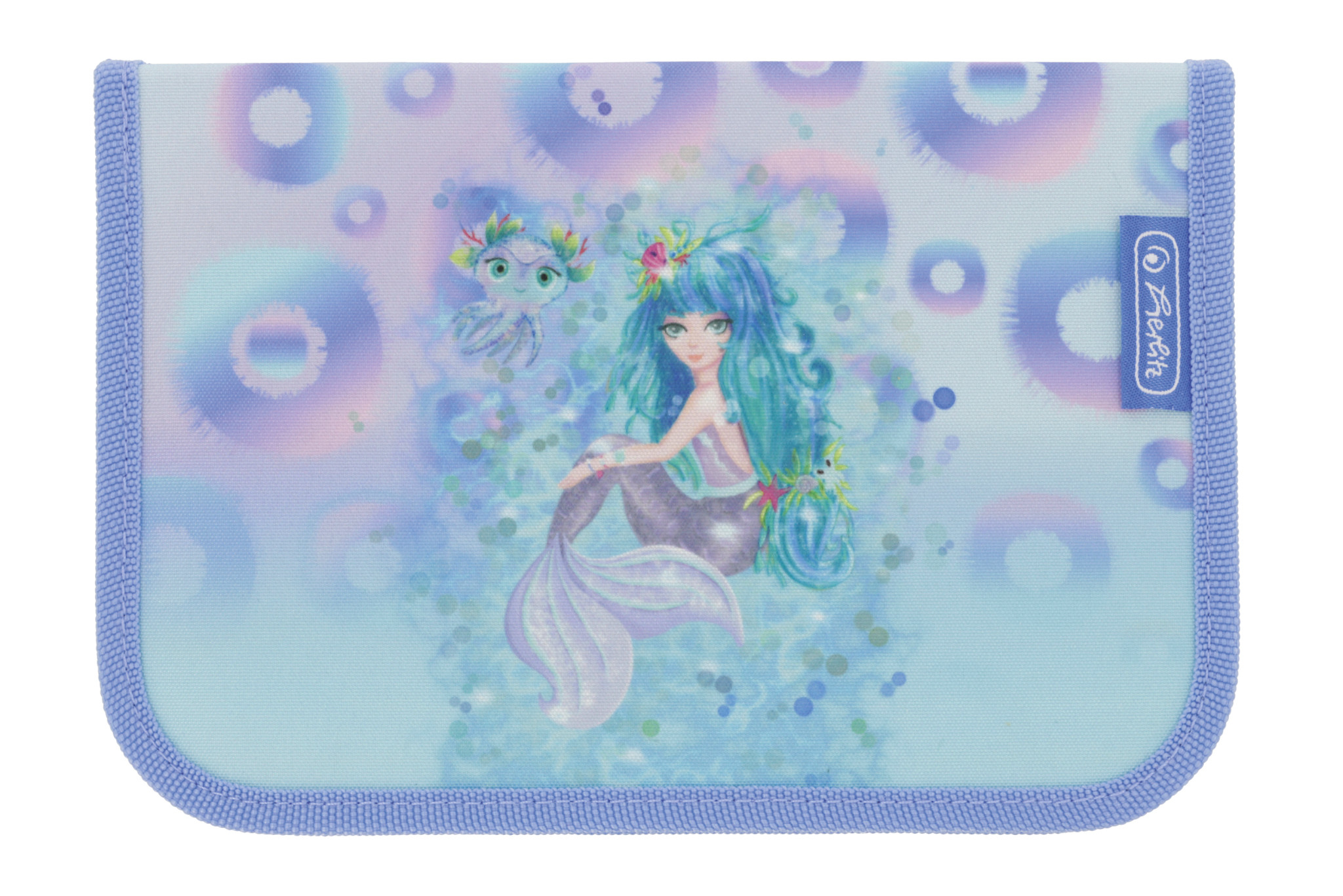 Herlitz Mystic Mermaid Federmäppchen, 31-teilig, Blau, Pink