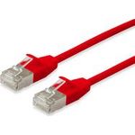 Equip Patchkabel Cat6A Slim F/FTP 2xRJ45 rot LSZH Polybeutel (606178)