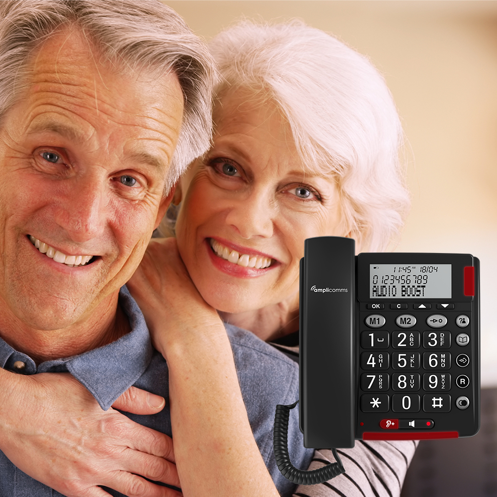 Amplicomms BigTel 48 Plus Schnurgebundenes Seniorentelefon Dunkelgrau
