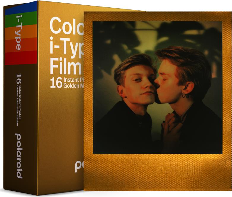 Polaroid i-Type Golden Moments Edition Sofortbild-Farbfilm 16 Aufnahmen Gold