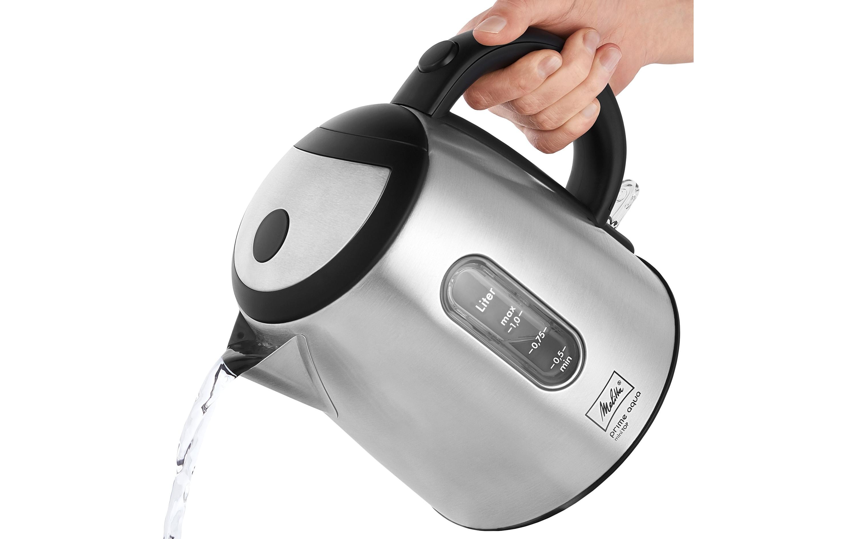 Melitta Prime Aqua mini top 1 l 2.2 kW Silber, Schwarz
