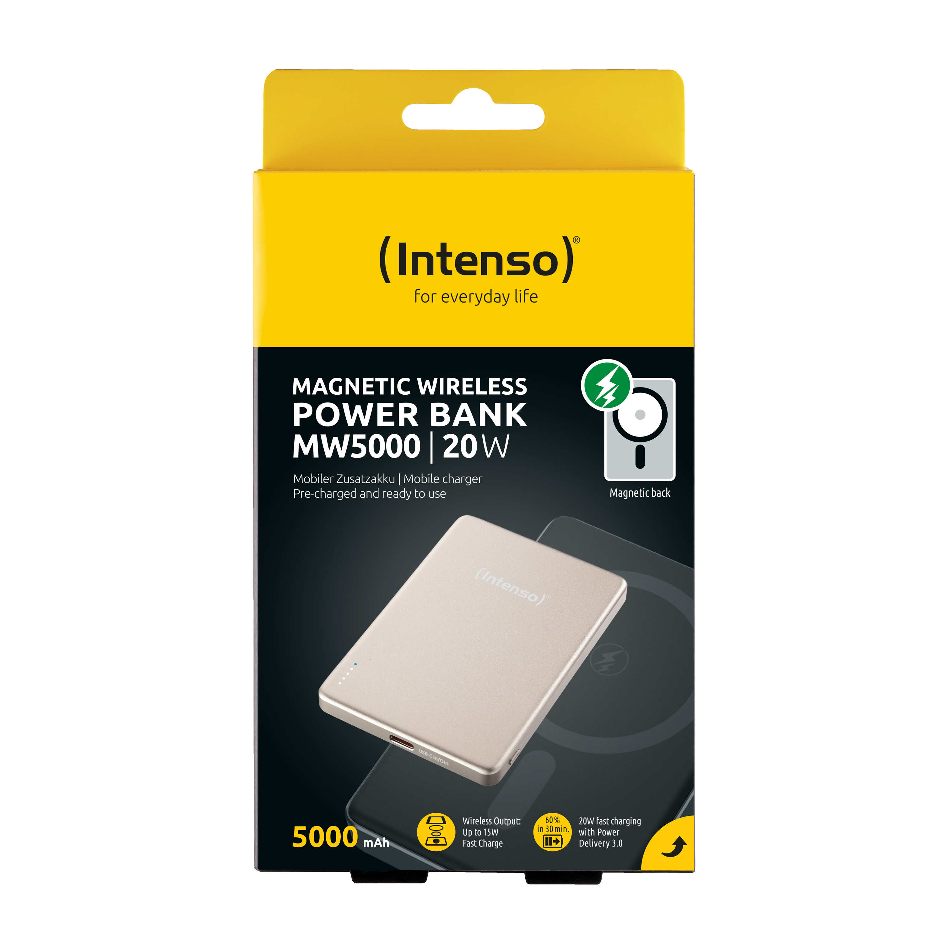 Intenso MW5000 Powerbank 5000 mAh USB Typ-C Champagner