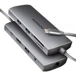 AXAGON HMC-8HLSA USB-C 3.2 Gen 1 Multiport-Hub 3x USB-A+ 4K/60Hz HDMI+ SD/microSD (HMC-8HLSA)