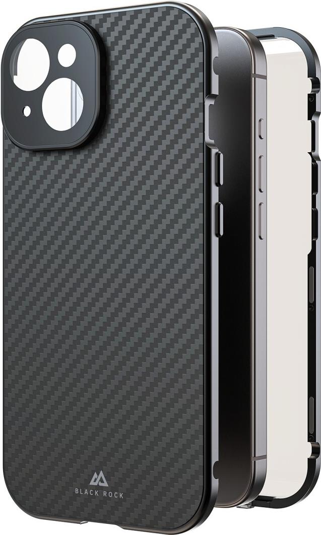 Black Rock Cover 360° Glass für Apple iPhone 16, Real Carbon (00228085)