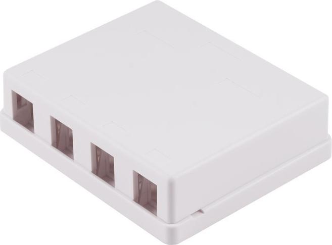 shiverpeaks ®--Keystone Anschlussbox, 4-fach, weiß (BS08-10117)