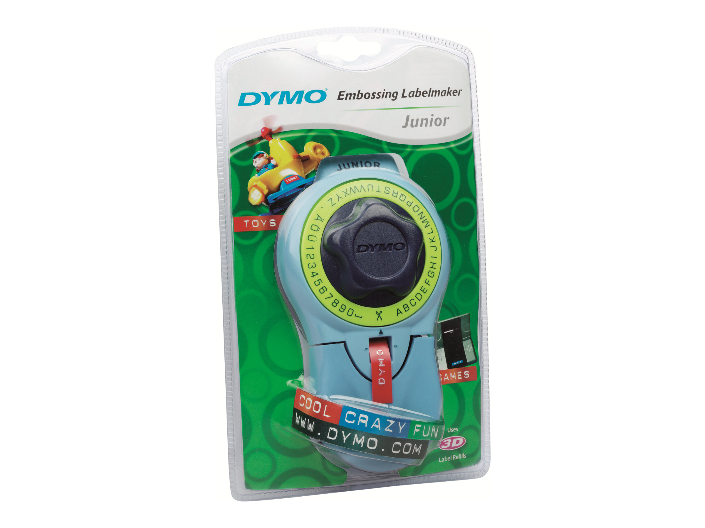 DYMO Junior embosser Beschriftungsgerät Typenrad Blau, Grün