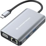 Conceptronic DONN21G Notebook-Dockingstation & Portreplikator Kabelgebunden USB 3.2 Gen 1 (3.1 Gen 1) Type-C Grau (DONN21G)