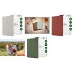 sigel Notizbuch Re-Up, DIN A5, kariert, moosgrün 140 x 200 mm, Softcover aus Teeblättern (RU204)