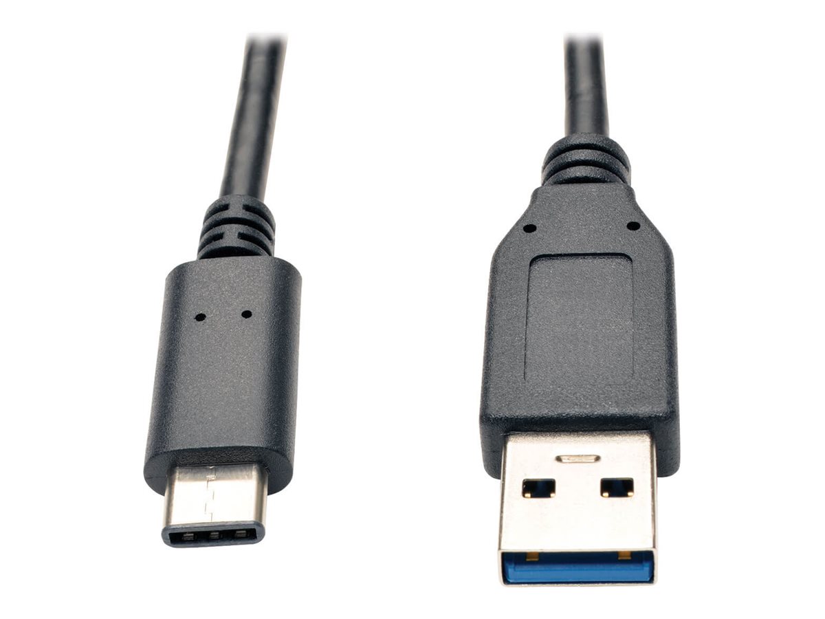 Tripp Lite U428-003-G2 USB-C-auf-USB-A-Kabel, USB 3.1 Gen 2, 10 Gbit/s, Thunderbolt 3, 0,91 m, Schwarz