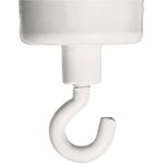 FRANKEN Magnet, mit Haken, rund, Ø: 37mm, Haftkraft: 10.000g, weiß 1 Stück (HM37)