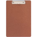 MAUL Schreibplatte A4 Holz, Low Cost, flacher Klemmbügel aus Hartfaser-Holz, Klemmbügel vernickelt (23920-70)