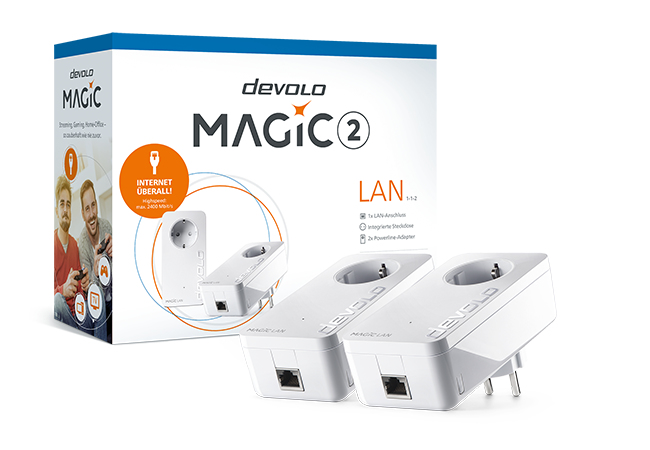 devolo Magic 2 LAN Powerline Starter Kit 2.4 Gbit/s Weiß