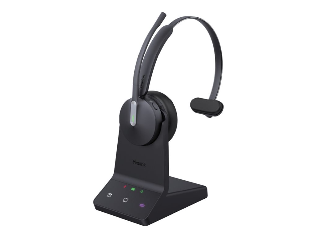 Yealink WH64 Workstation Mono Headset DECT Bluetooth Schwarz