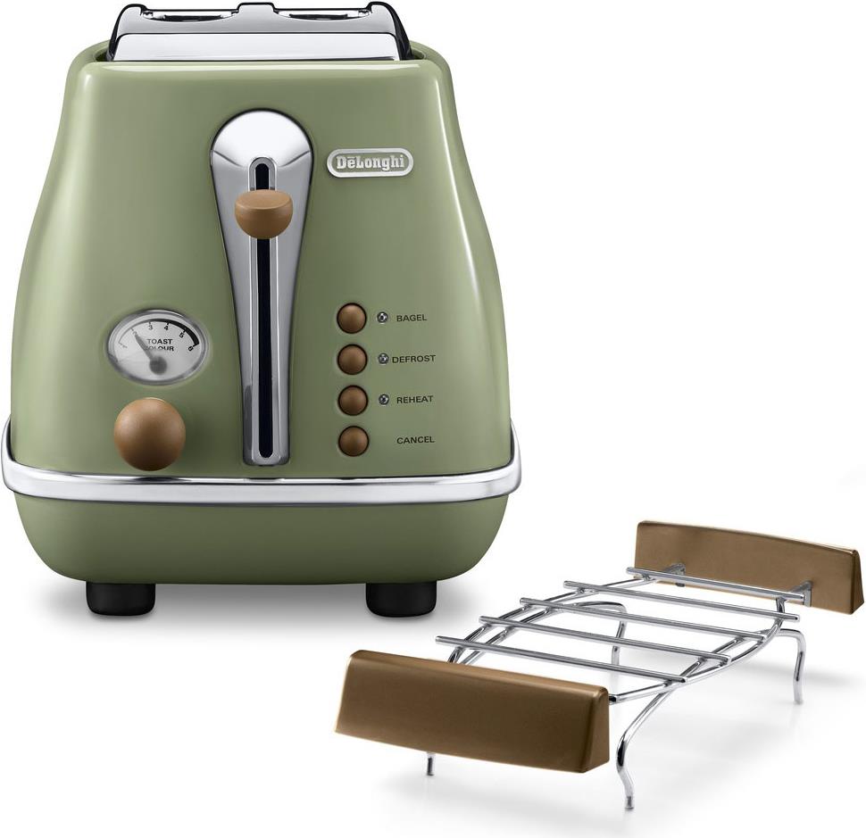 De'Longhi Icona Vintage CTOV 2103.GR Toaster 900W Grün