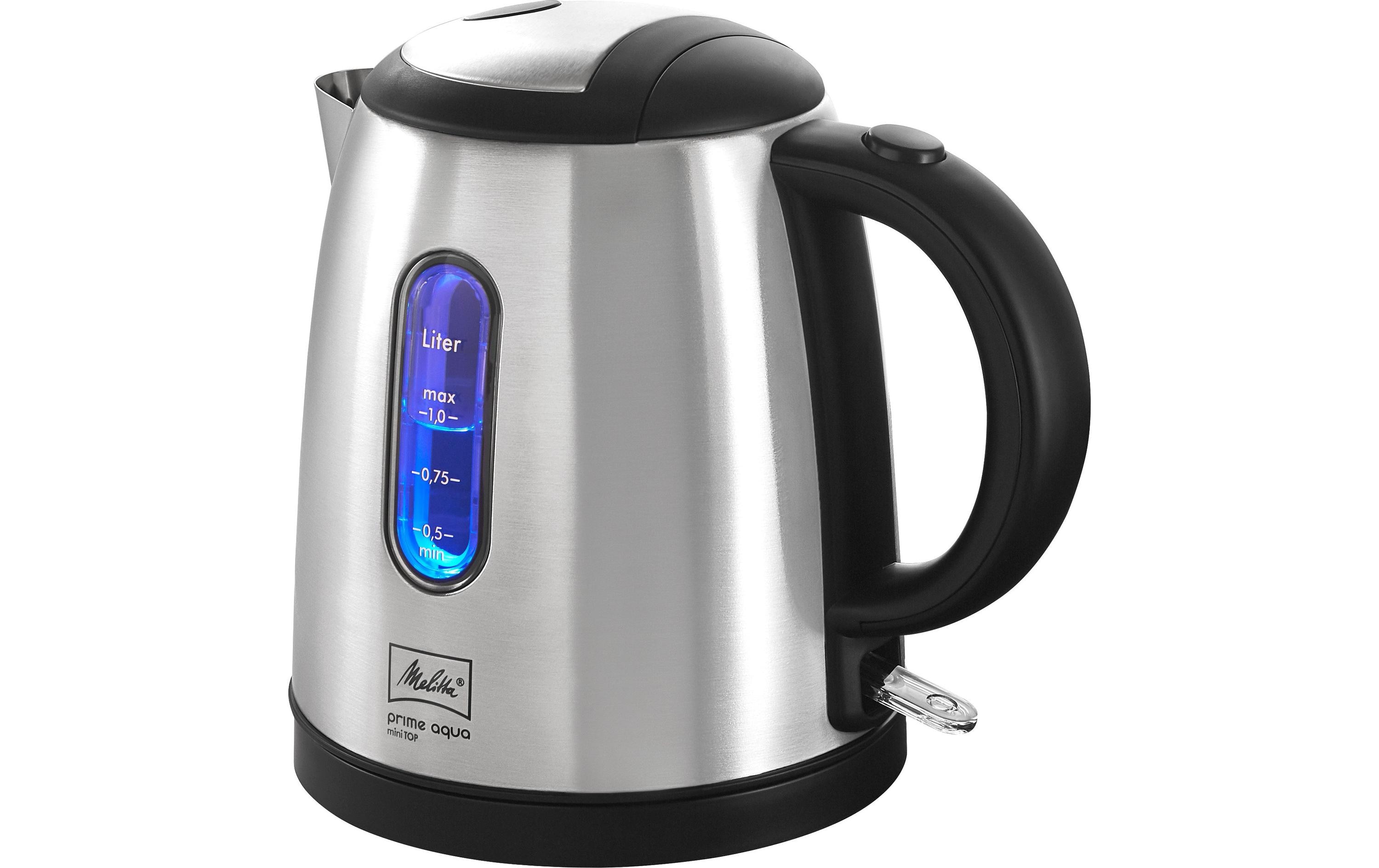 Melitta Prime Aqua mini top 1 l 2.2 kW Silber, Schwarz