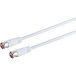 S/CONN maximum connectivity Sat-Anschlußkabel, F-Quick - F-Quick, 100% geschirmt, Central Pin, > 100 dB, weiß, 20,0m (80108-128-20)