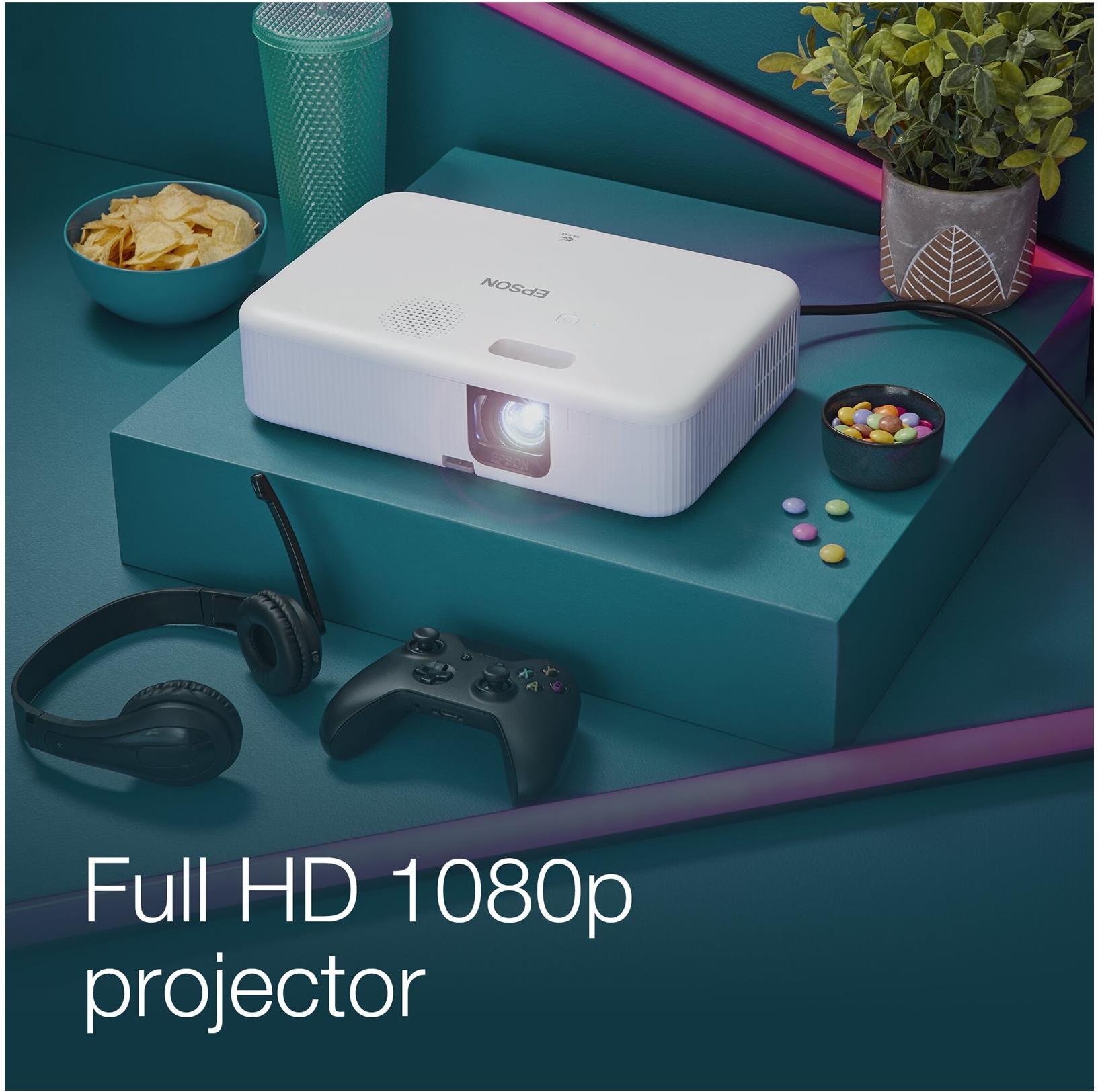 Epson CO-FH02 Tragbarer 3LCD-Projektor 3000 ANSI Lumen Full HD 1080p Schwarz / Weiß