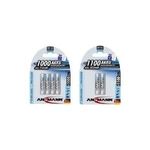 ANSMANN Micro - Batterie 4 x AAA Typ NiMH 1100 mAh (5035232)