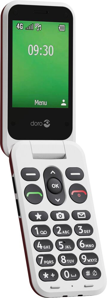Doro Leva E30 4G Klapphandy 2,8" Single SIM Rot, Weiß
